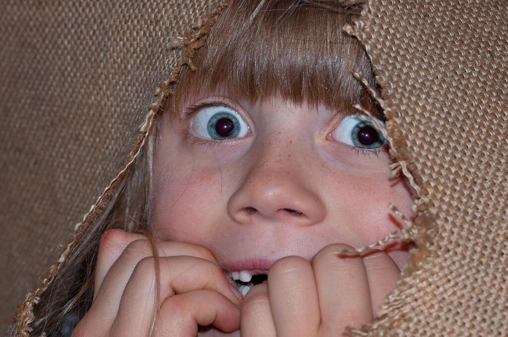 person, human, girl, child, eyes, face, frightened, scared, anxious, fear, afraid, emotions, jute, jute sack, close up, scared, scared, scared, scared, scared, anxious, fear, fear, fear, afraid, afraid