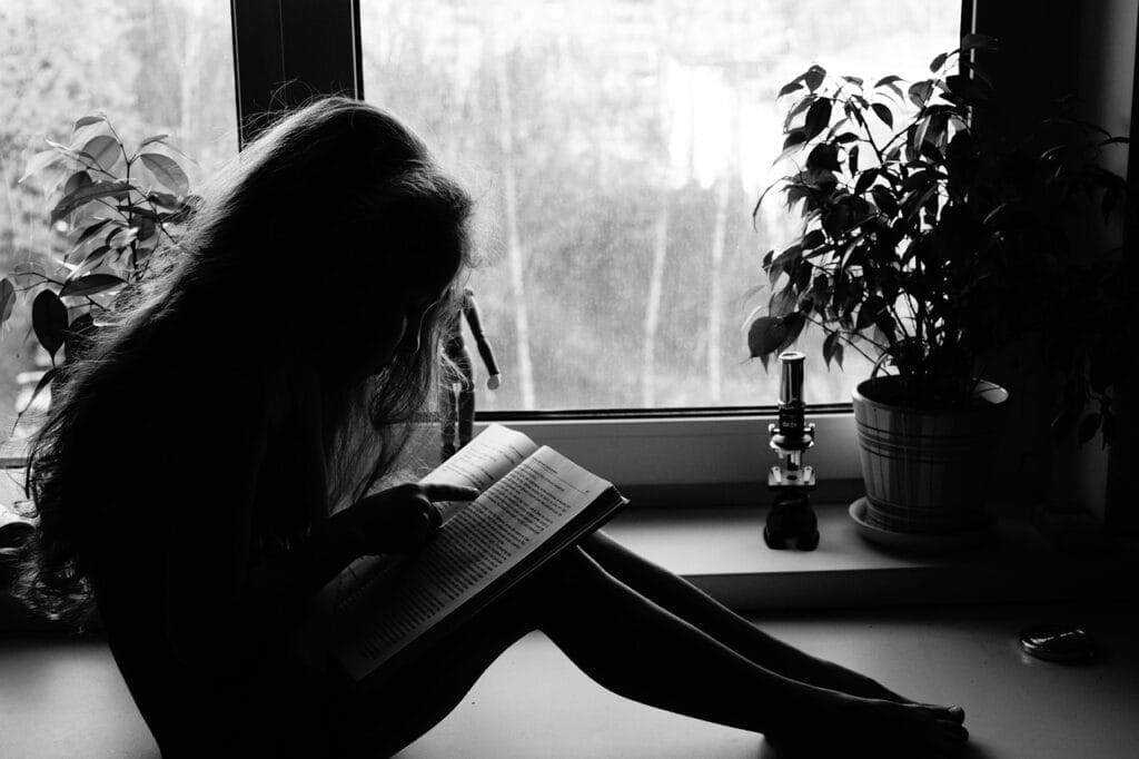 reading, child, window, silhouette, reading, reading, reading, reading, reading