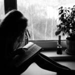 reading, child, window, silhouette, reading, reading, reading, reading, reading