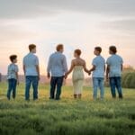 family, sunset, field, portrait, people, poc, bipoc, family, family, nature, family, family, family