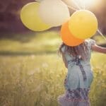 girl, balloons, child, happy, out, freedom, person, human, female, meadow, joy, joy of life, run, jump, race, tumblr wallpaper, girl, happy, happy, happy, happy, happy, joy