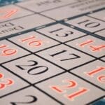 Vibrant close-up of a numbered board game layout with a focus on various numbers and patterns.